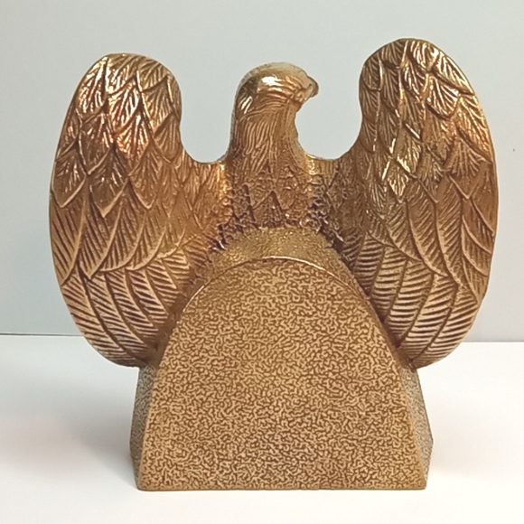 Pair of heavy brass eagle bookends. No flaws - Picture 3 of 8